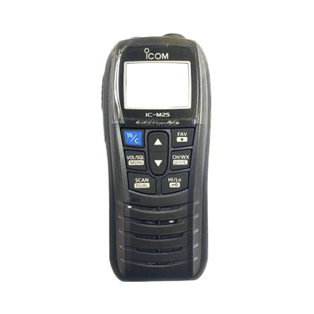 Tapa Frontal de Repuesto / Color Gris / Compatible con Radios Serie IC-M25 / Material Plástico Resistente / Reemplazo Original