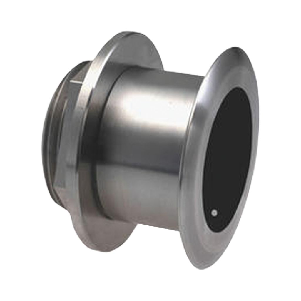[000-13917-001] Transducer XSONIC SS164 de acero inoxidable de bajo perfil 1 kW 50/200 kHz con anchos de haz de 22/20 ° 6/6 ° y inclinación de 12 °