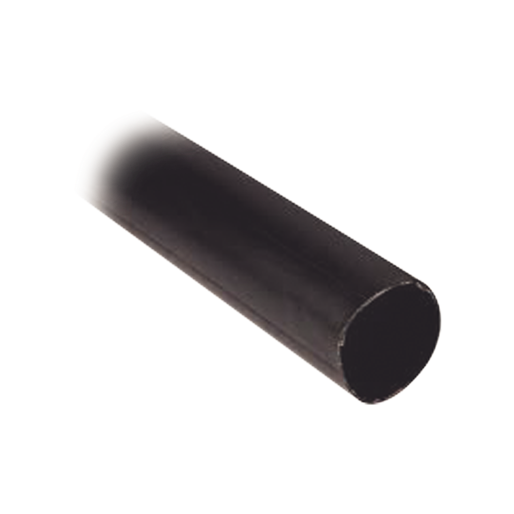 [5174-1112-1] Tubo Termoencogible (Termofit) Negro de 1.2 m, 1.5 de Diámetro, Reduce de 2:1, Poliolefina.