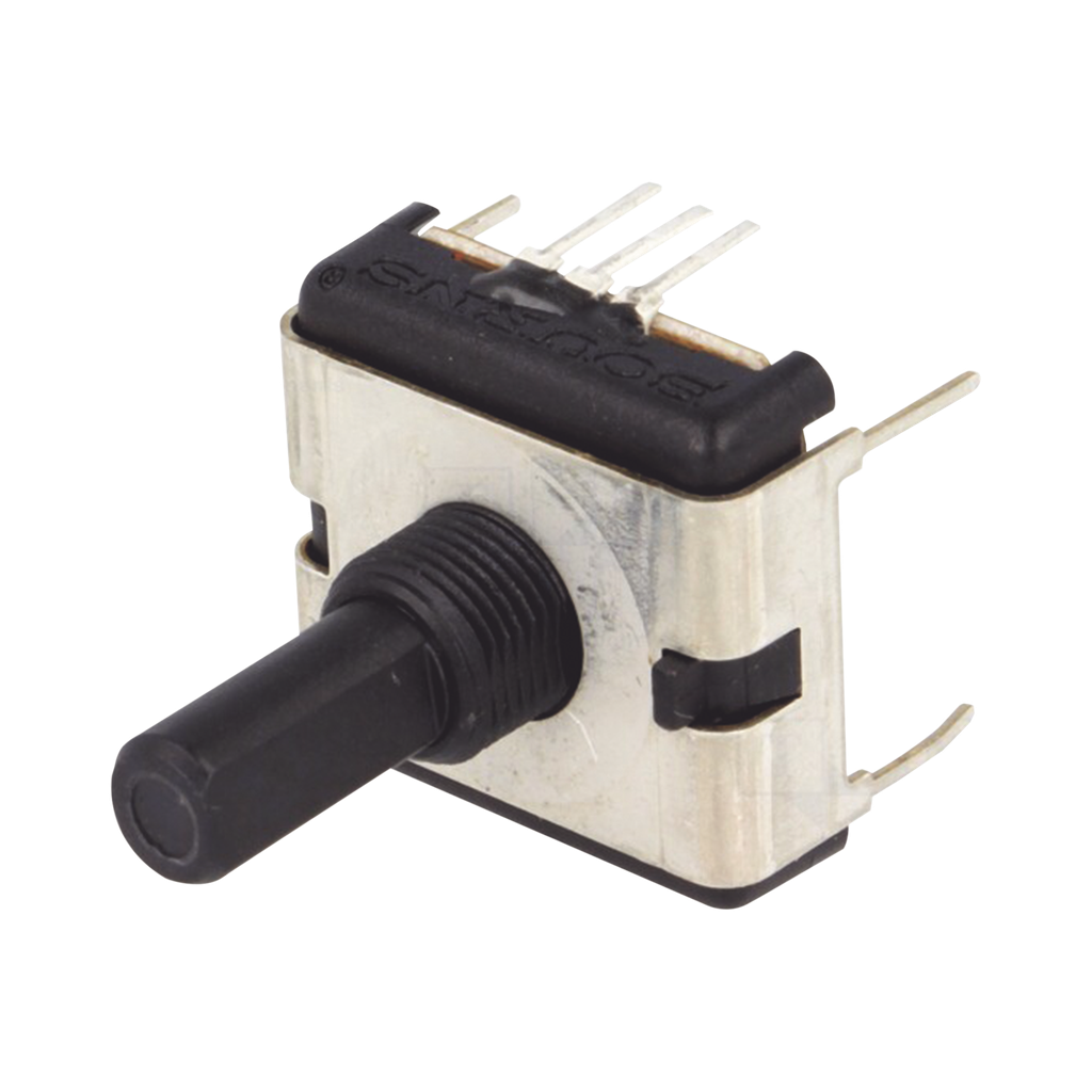 [PCW1J-C24-KAB502L] Potenciómetro Cuadrado de 22 mm, 5 k Ohm, 3/4 Watt, 1 Vuelta, para Montaje en Panel del Monitor de Servicio R2600-D.