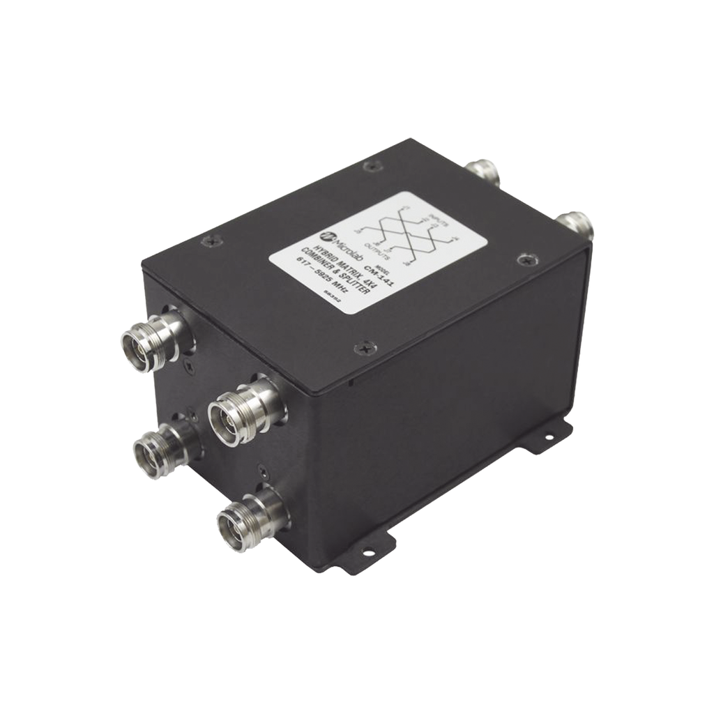 Combinador Hibrido 4x4 617-5925 MHz 100W -161dBc 4.3-10 IP67