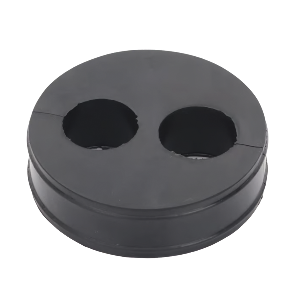 Inserto de Caucho de 4 Con Dos Orificios para Cable de 7/8 in