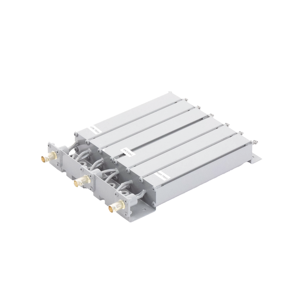 Duplexer SYSCOM Modificado en UHF, 6 Cav. 470-490 MHz, 50 Watt, 5 MHz Sep. Rechazo de Banda, BNC Hembras.