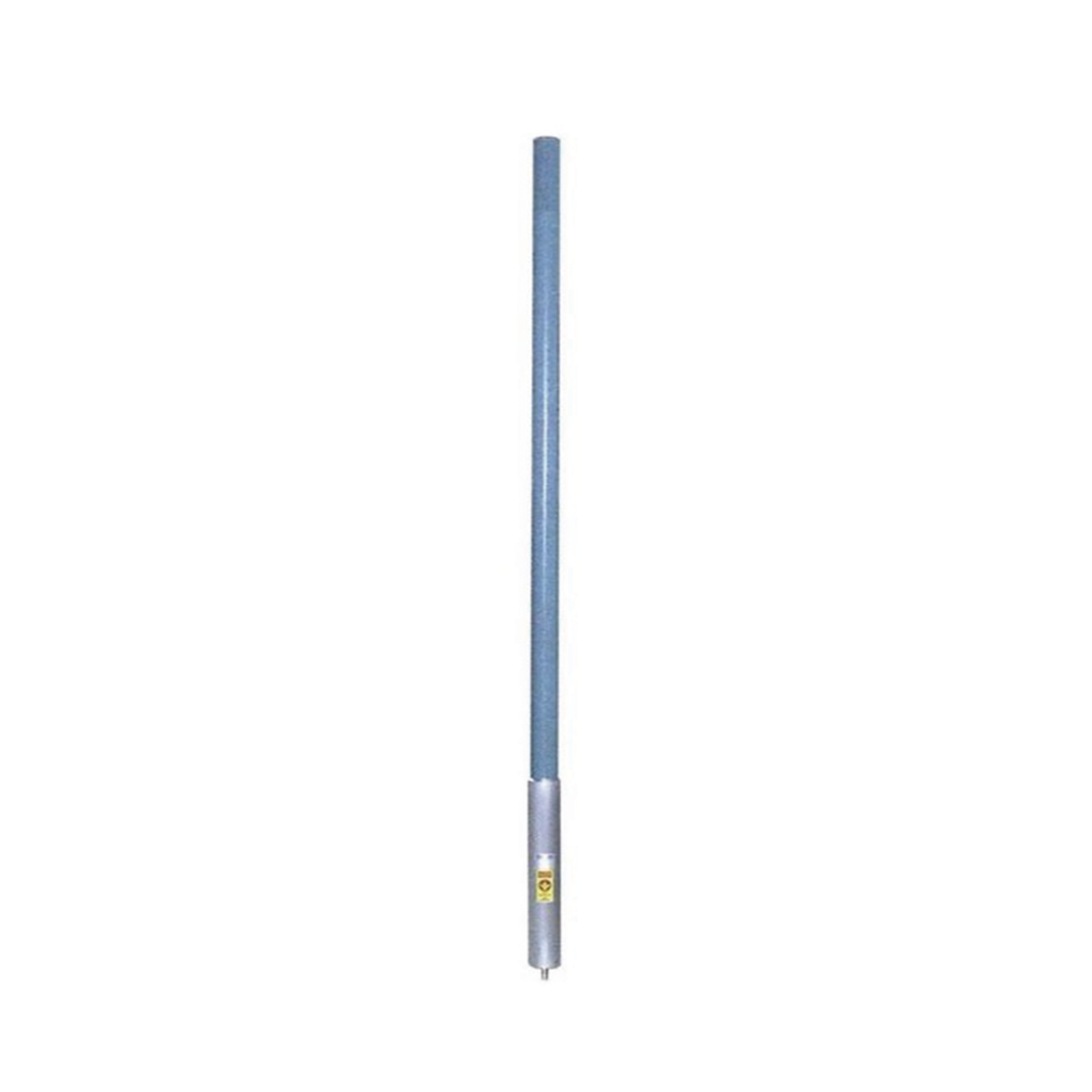 Antena Colineal Aurora Omni de Fibra de Vidrio para Base, 450-512 MHz, 6 dBd, 500 Watt, Uso Rudo, Bajo PIM, DIN 7-16 Hem, Inclinación Opcional Tilt: 0 a 10 Grados).