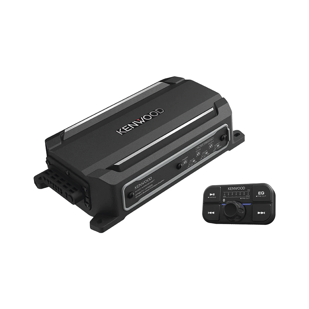 Amplificador de audio de 4 canales con control remoto y con conexión Bluetooth de 600 W de salida máxima