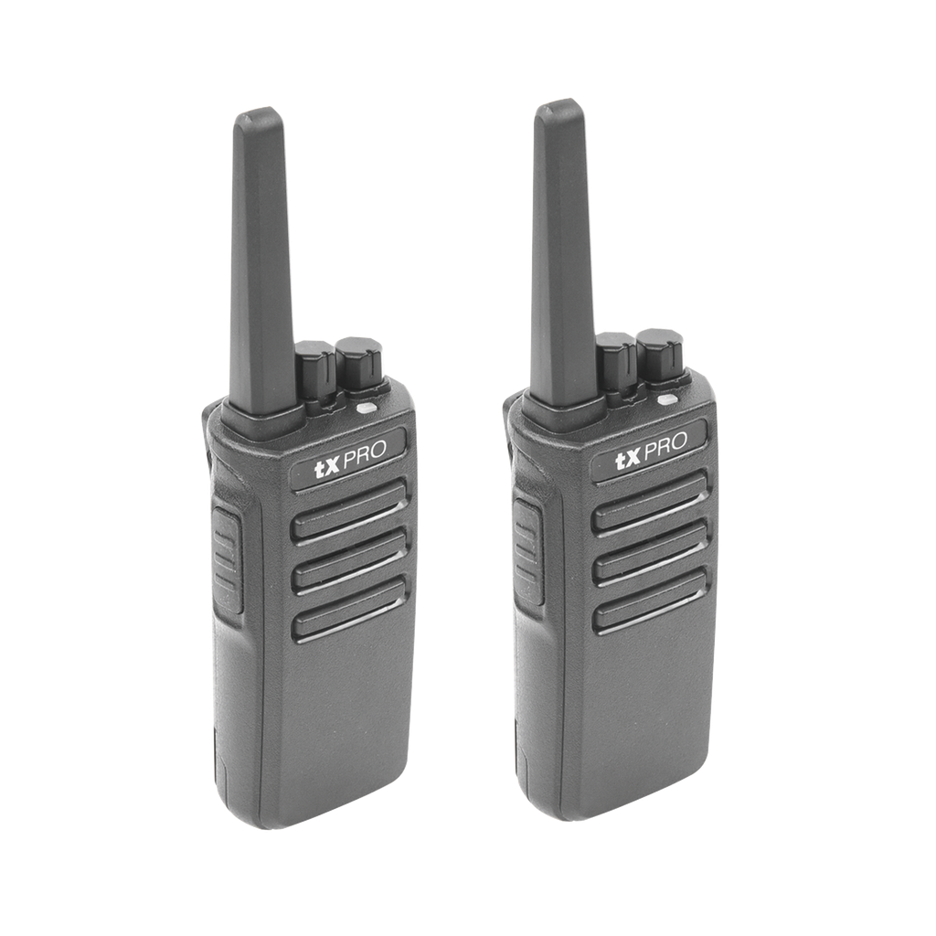 [TX600DUO] Duo de Radios Portatiles UHF, 5W de Potencia, Scrambler de Voz, Alta Cobertura, 400-470 MHZ