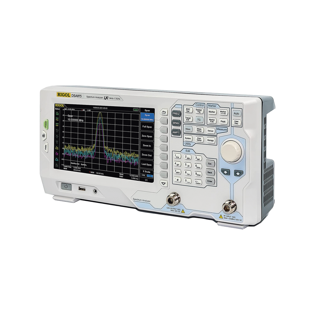 [DSA815-TG] Analizador de Espectro de 9 kHz a 1.5 GHz con Preamplificador y Tracking Generator.
