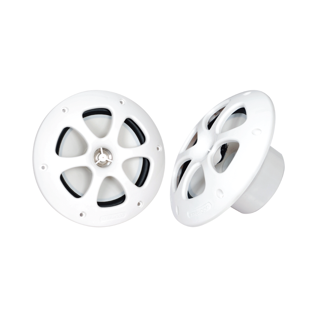 [KFC-1613MRW] Par de altavoces fabricado en grado marinos en color blanco de 6.5  de 100 W de entrada máxima