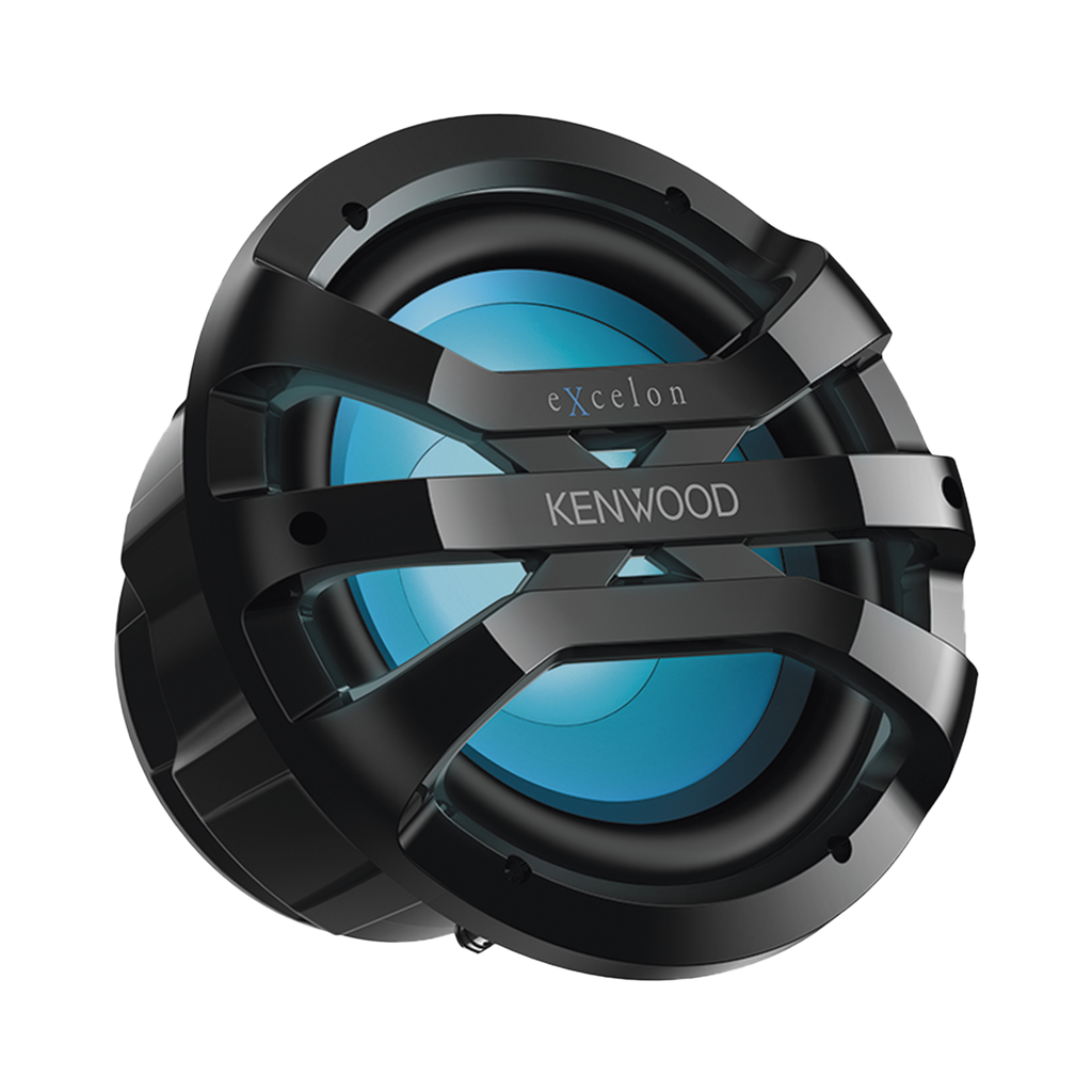 [XM1041BL] Subwoofer excelon motorsport de 10 fabricado en rejilla color negro, cuenta con iluminación Led ajustable vía RF