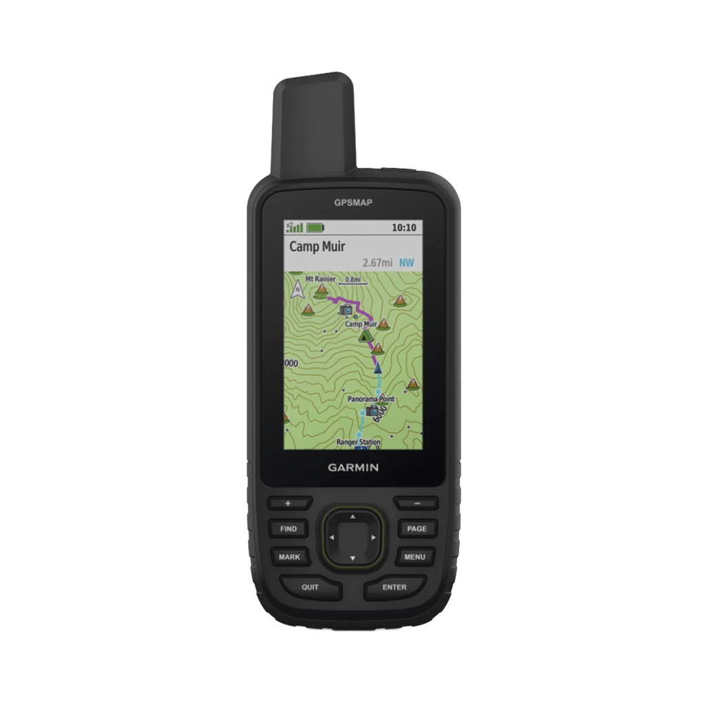 [10-02813-00] GPS portátil GPSMAP 67, dispositivo portátil multisatelital de alta precision, con mapas topográficos instalados.