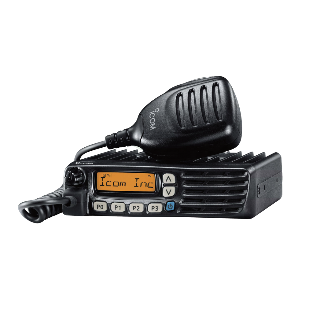 [ICF6023H] Radio Móvil Analógico en rango de frecuencia 400-470 MHz, 50 W de potencia de RF, 128 canales. Incluye  Incluye microfono, cable de alimentación y montaje