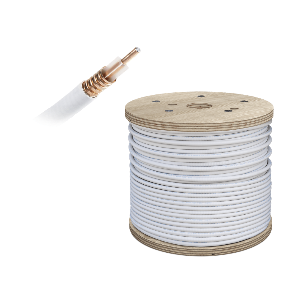 Carrete de cable coaxial PLENUM de baja perdida WILSON de 1/2. 50 Ohm de impedancia. Carrete de 152.4 m