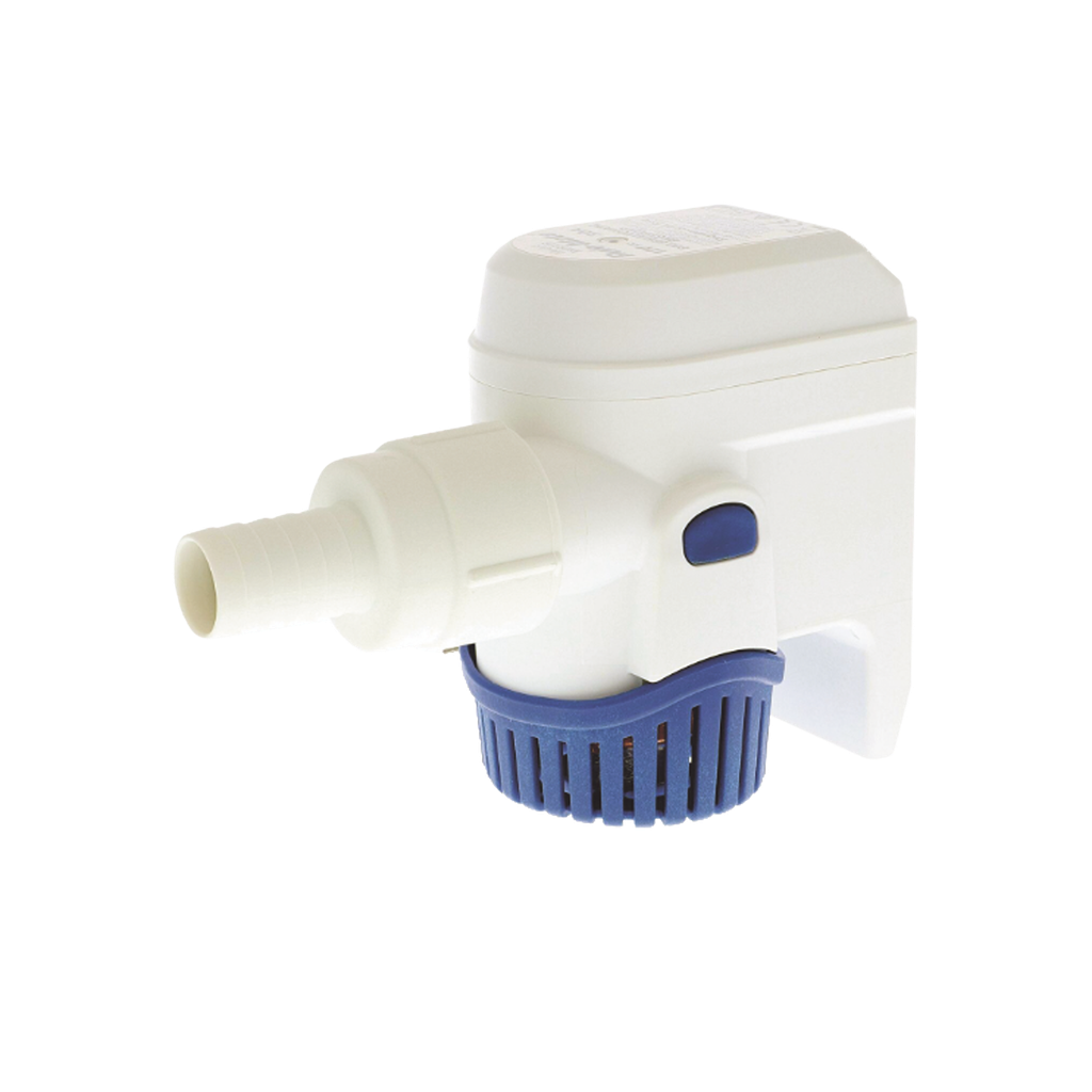 [RM1100B] Bomba sumergible de achique automatizada de 1100 galones por hora, para conexión de 12 Volts de corriente directa.