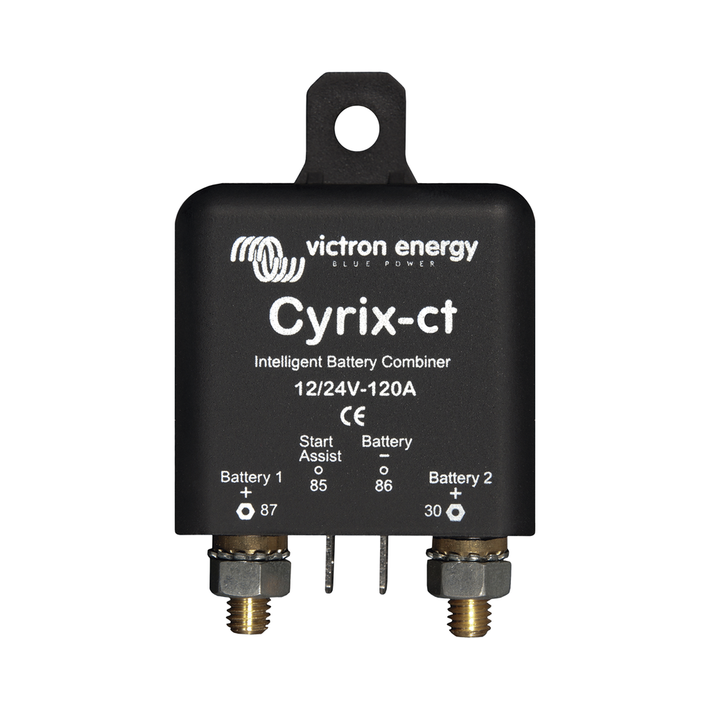 Cyrix-CT 12/24 V 120 A / Combinador Inteligente de Baterías en Vehículos y Embarcaciones
