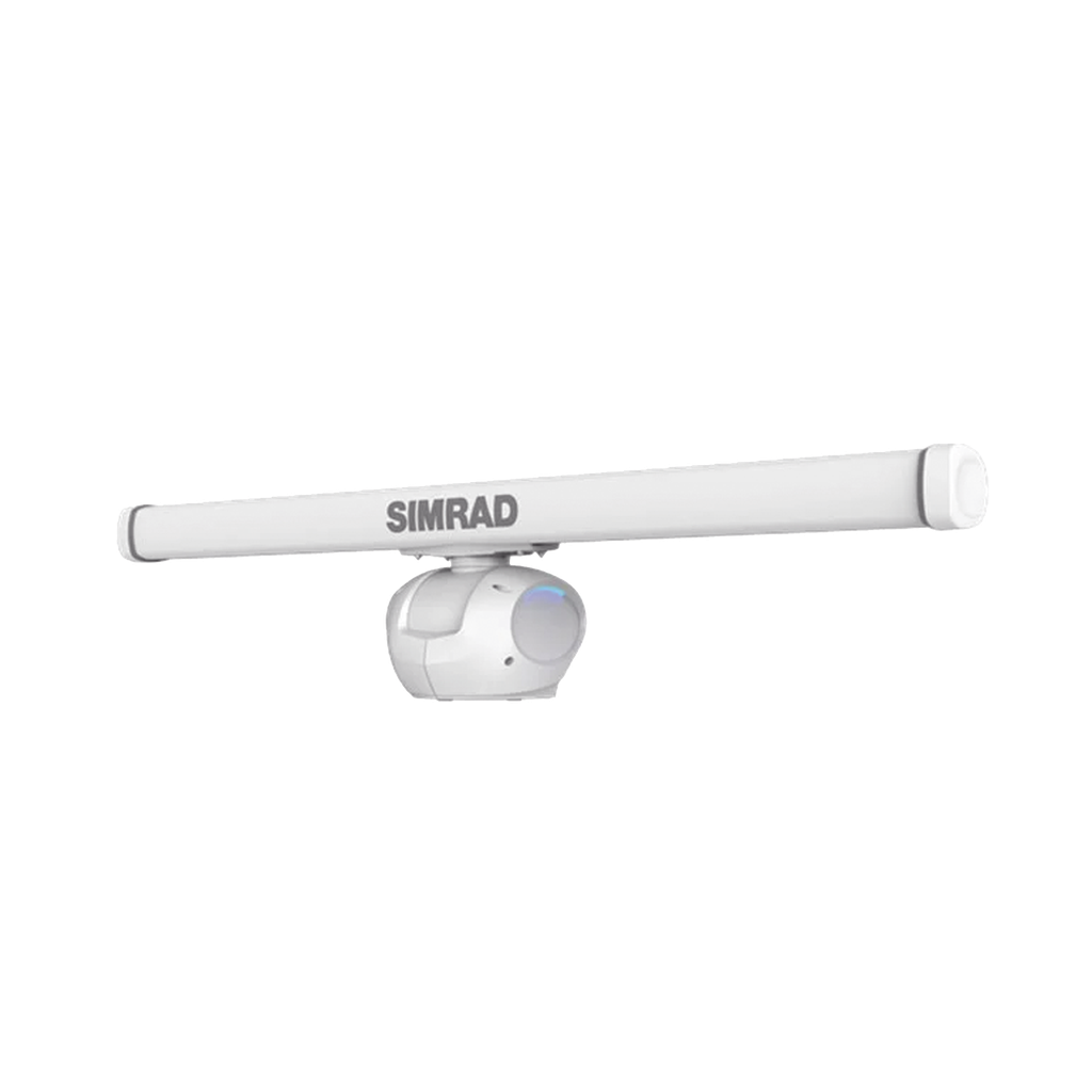 Radar Halo 3006 con antena de matriz abierta de 6 pies,  130 W de potencia en estado solido y 96 millas náuticas de alcance máximo.