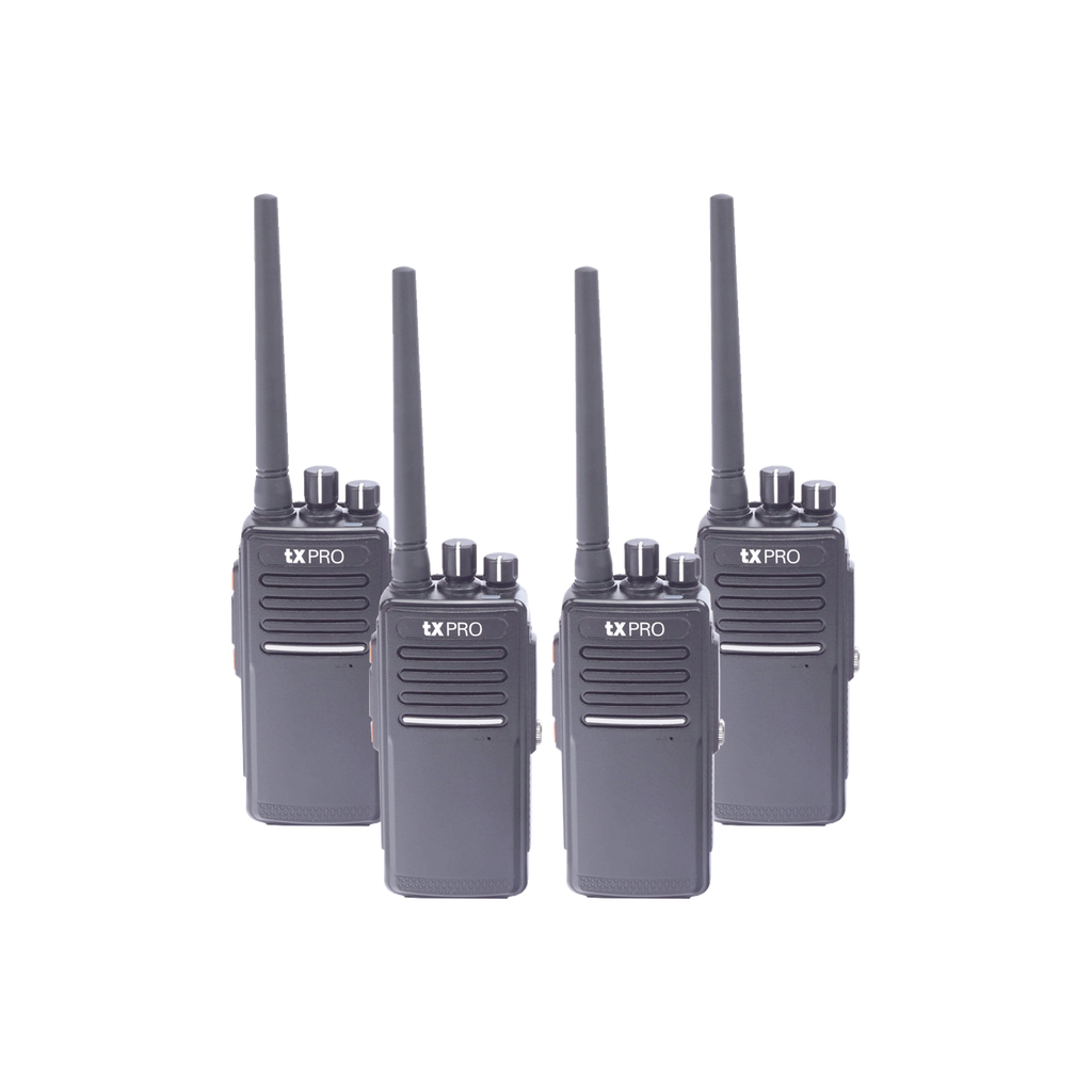 KIT de cuatro radios TX680AV y dos cargadores adicionales