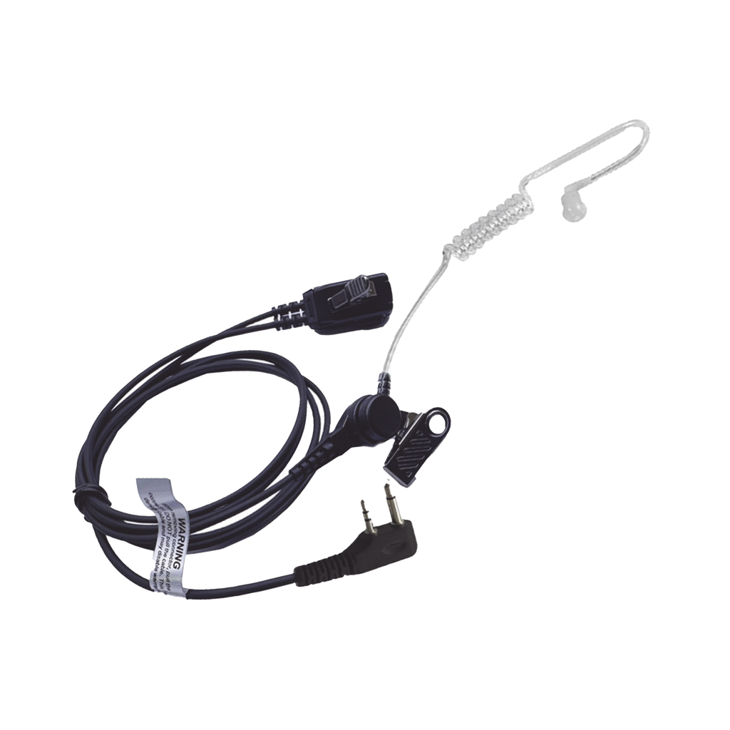 [TXEHIAV2S] Micrófono - audífono de solapa con tubo acústico transparente para ICOM IC-F11/ 14/ 3021/ 3013/ 3103/ 3003/ 1100D/2100D/ICF200