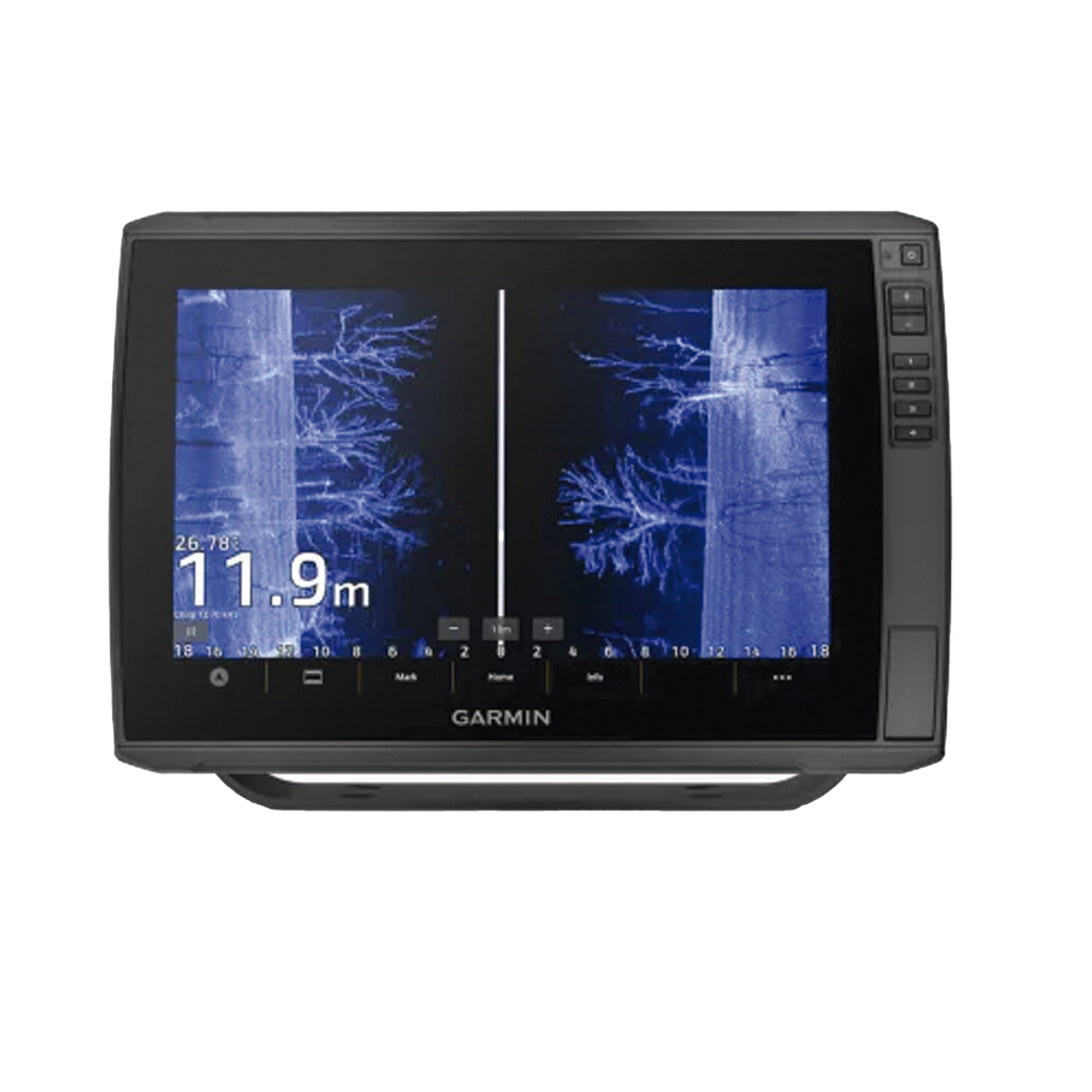 Pantalla ECHOMAP Ultra 2 de 122sv de 12 sin transductor, incluye sondas de exploración SIDEVÜ, CLEARVÜ Y CHIRP tradicional