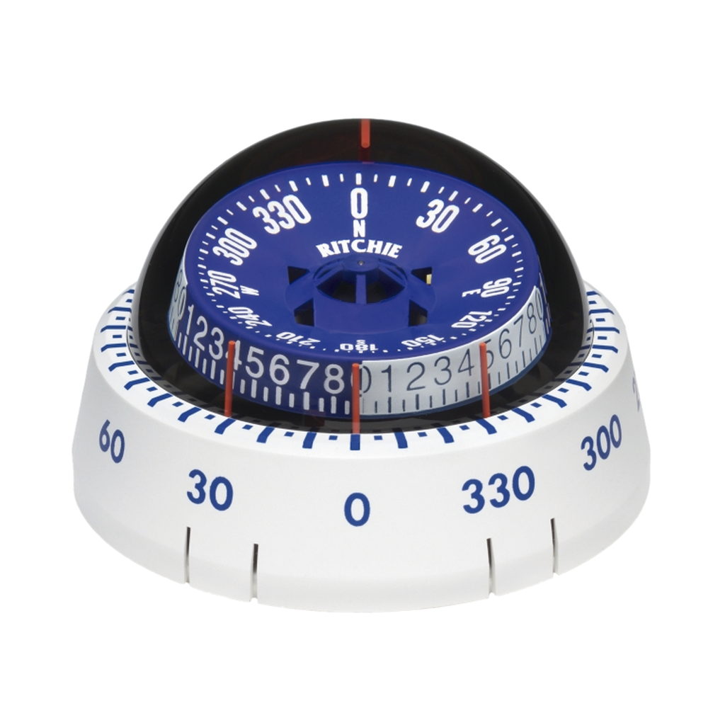 Brújula de navegación serie táctica en color blanco