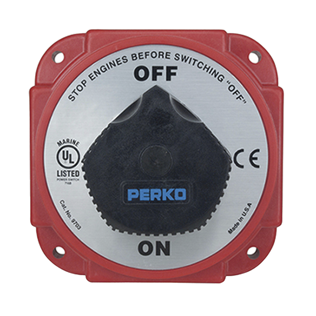 Switch Selector de Batería y Alternador On / Off de Servicio pesado,  para Sistemas Eléctricos Marinos