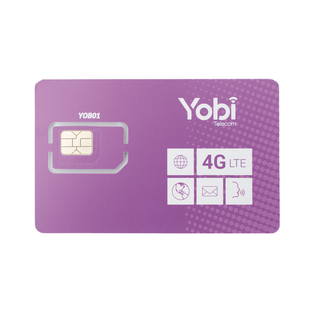 [SIM1GBYOBI] SIM Yobi para dispositivos móviles 3G/4G con recarga de 1GB cada mes durante 1 año de servicio (solo datos)