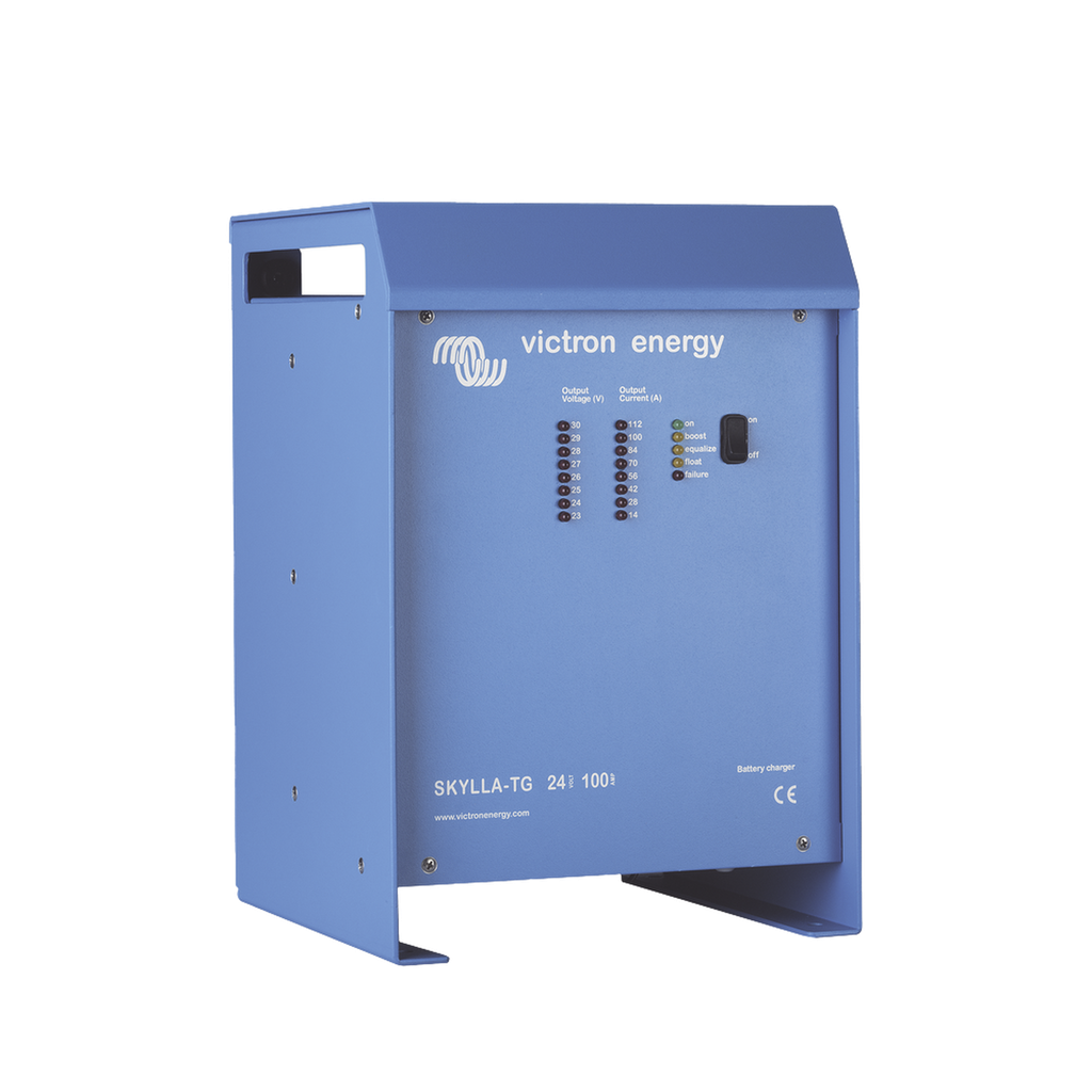 Skylla-TG 24/80 / Cargador de Baterías para Ambientes Marinos 24 V, 80 A / Bancos de 400 a 800 Ah