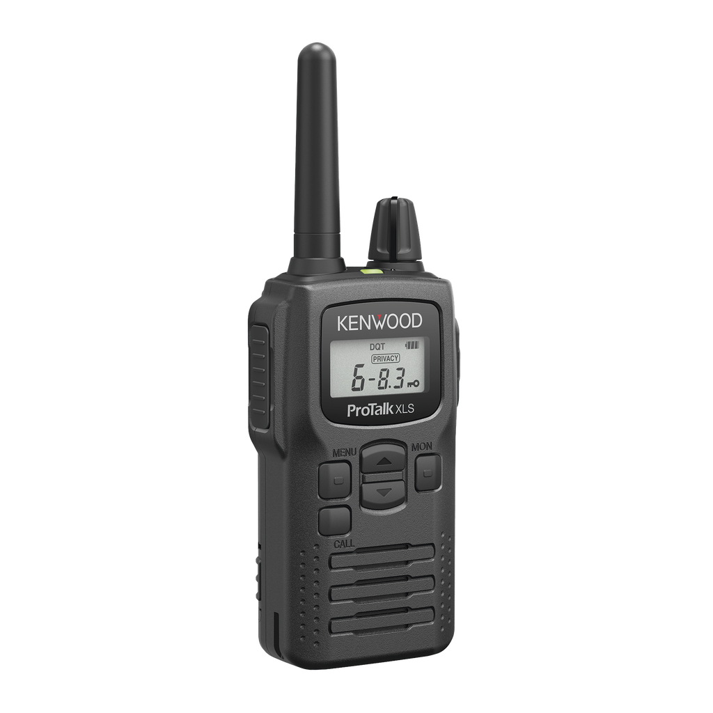 [PKT-300K] Radio portátil UHF 450-470 MHz, 2 W, 16 canales, Resistente a Golpes MIL-STD-810, manos libres VOX. Incluye antena, batería, cargador y clip