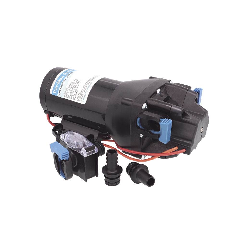 Bomba controlada por presión Par Max HD 4 a 12 Vca, alta presión 40 psi 15 lpm / 4 gpm