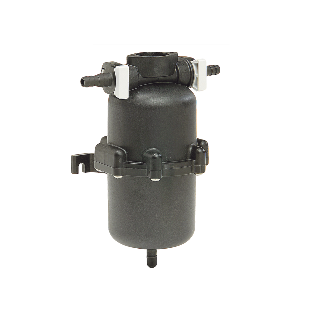 Mini tanque acumulador con capacidad de hasta 0.65 litros.