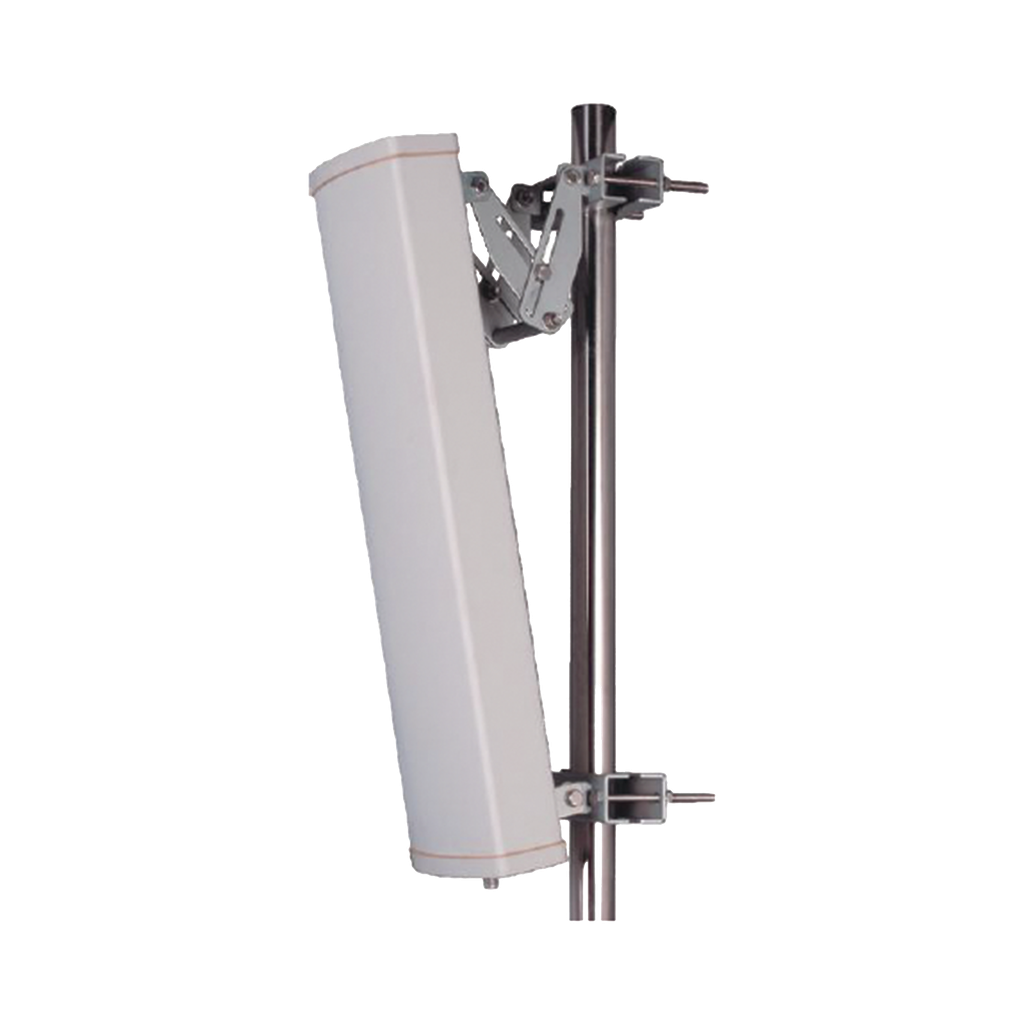 Antena sectorial para 2G, 3G, 4G y 5G de telefonía celular / 15 dBi / Multi Banda / Rango de Frecuencia (698-960 / 1710-2700 MHz).