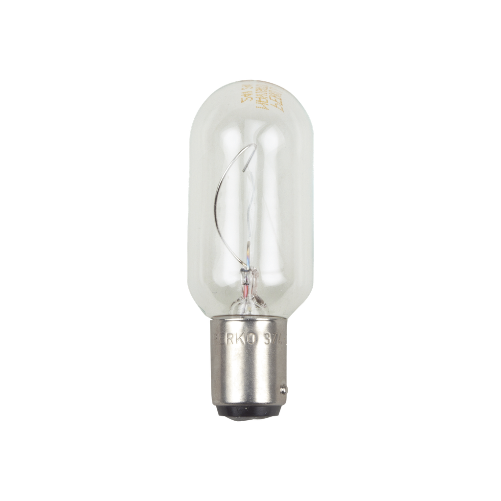 Bombilla transparente de 120 Vca / 30 W de doble contacto