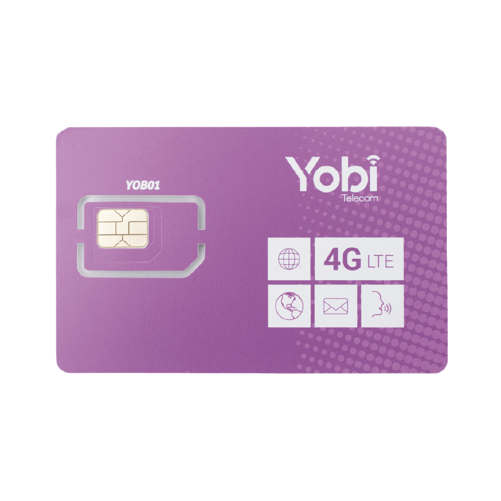 [SIM3GBYOBI] SIM Yobi para dispositivos móviles 3G/4G con recarga de 3.5GB cada mes durante 1 año de servicio (solo datos)