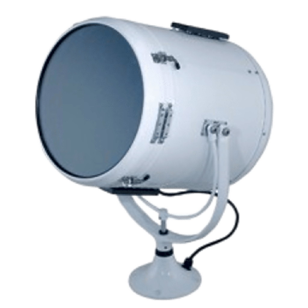 Reflector marino en pedestal mediano serie Solar Ray de 10 en carcasa color blanco
