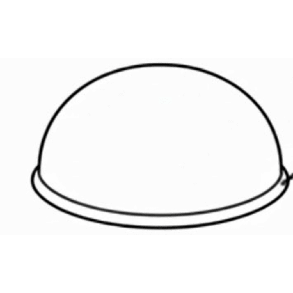 Cúpula de Plástico Transparente para Brújula / Modelo B-463 / Material Acrílico de Alta Transparencia / Protección para Instrumentos Náuticos / Compatibilidad Universal con Brújulas Marinas