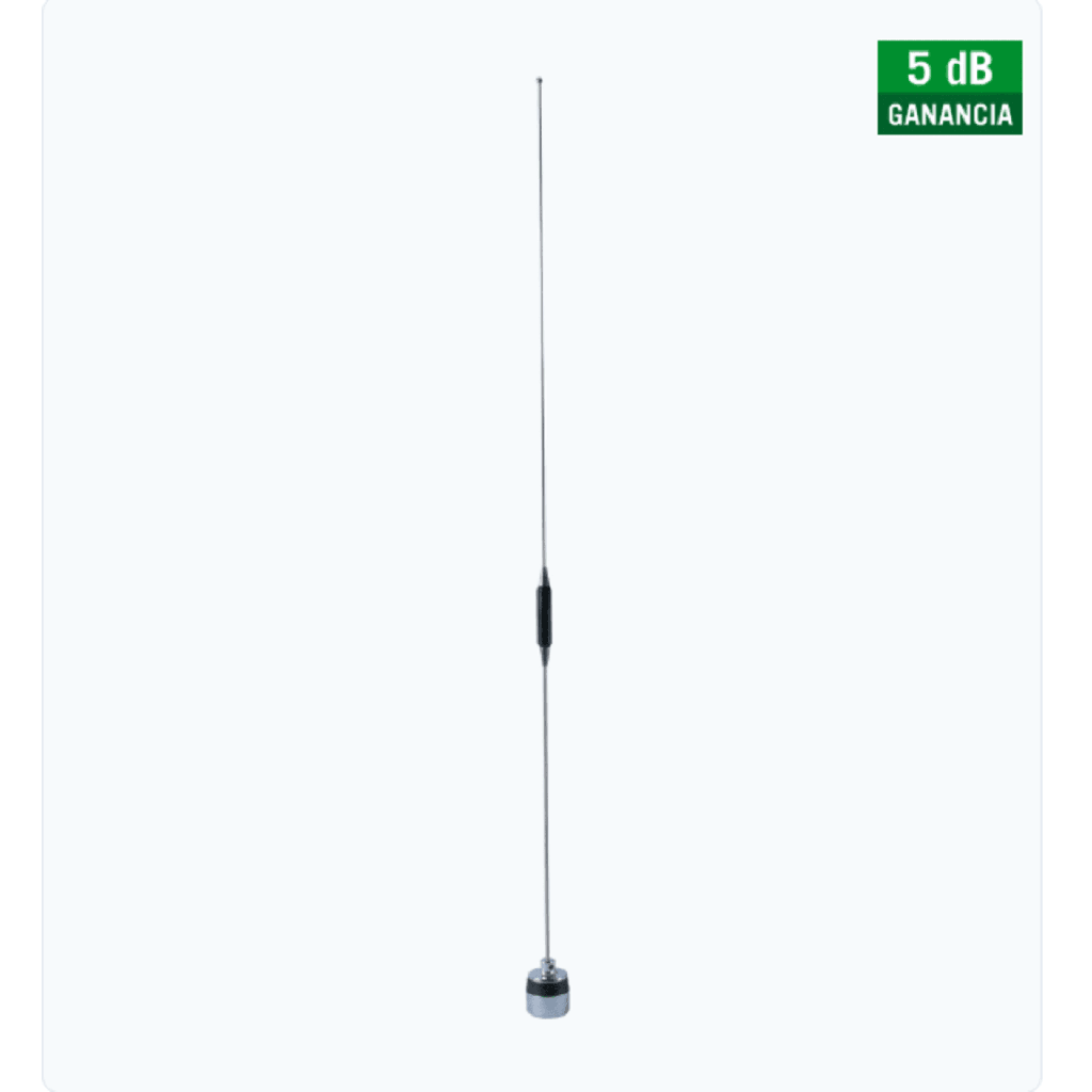 Antena Movil UHF 450-470 MHz  con Ganancia de 5.0 dBi