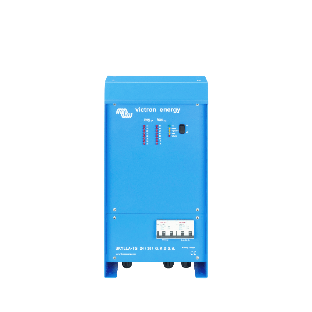 Skylla-TG 24/30 GMDSS / Cargador de Baterías para Ambientes Marinos 24 V, 30 A / Bancos de 250 a 350 Ah