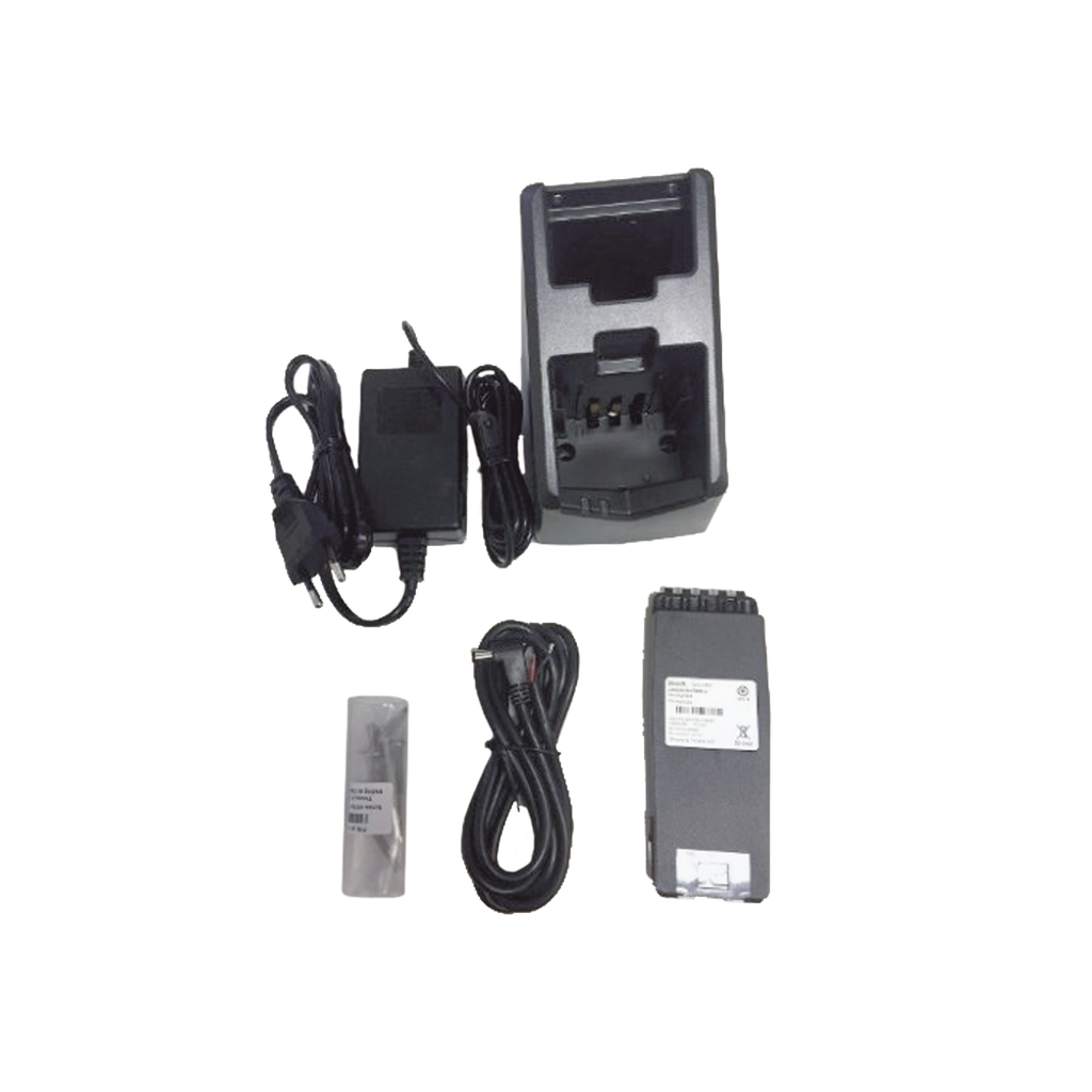 Cargador Simple SAILOR para SP3520, SP3510, SP3515, SP3550 / Kit Completo / Alimentación DC 12-24V o AC con Convertidor / Incluye Batería Li-ion, Cargador, Convertidor AC/DC y Cables de Conexión