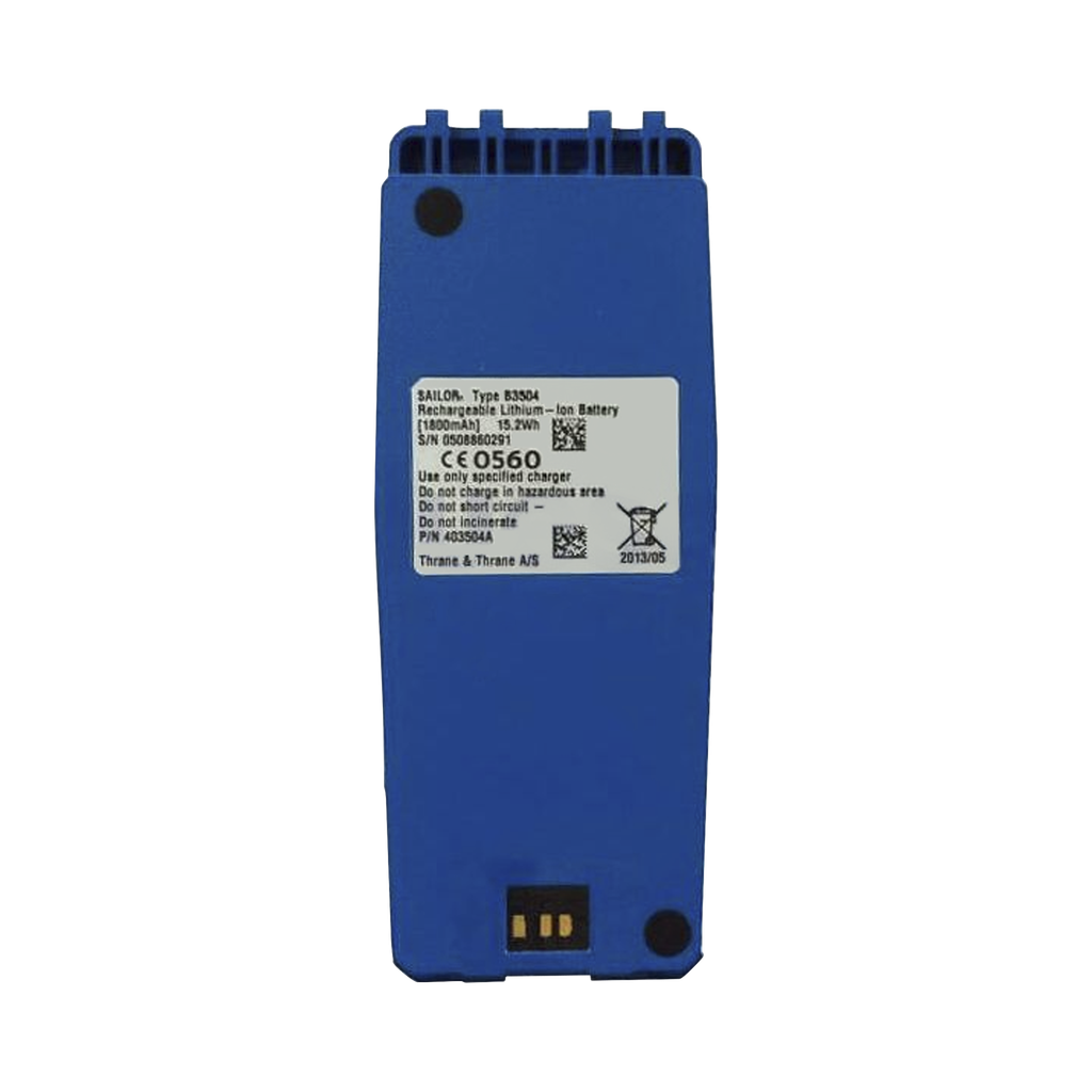 [S-403504A] Batería recagable ATEX de Li-Ion recargable de 7. 4 V / 1800 mAh  color azul, compatible con el modelo: SP3965 de Sailor.