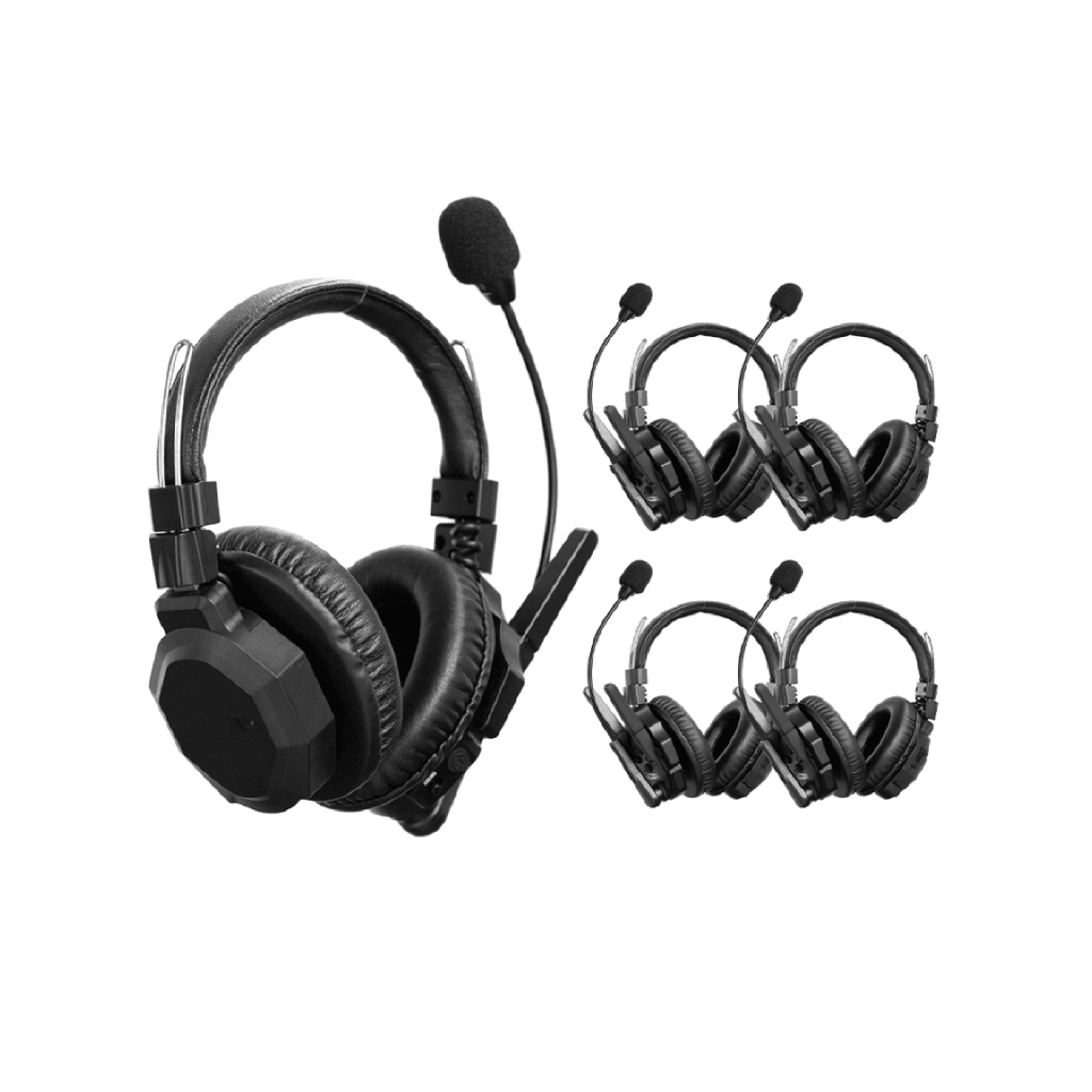 [TXMAX5] Diadema de Comunicación Inalámbrica Binaural / Cancelación de ruido IA / Comunicación Distancia 500m / Bluetooth / Batería 1050mAh / Resistente a la Lluvia