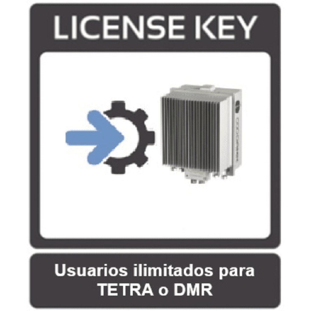 Licencia para sistemas DAMM de usuarios ilimitados para protocolo TETRA o DMR