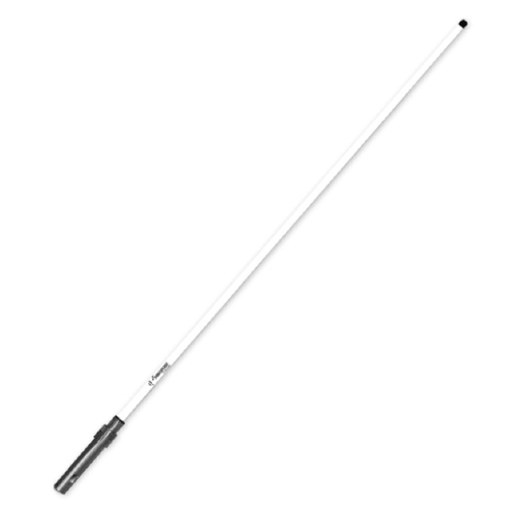 Antena Marítima Phase III / Construcción con Espaciador de Espuma Ethafoam / Elemento Plateado / Radomo Fibra de Vidrio / SO-239 / VSWR de <1,5:1