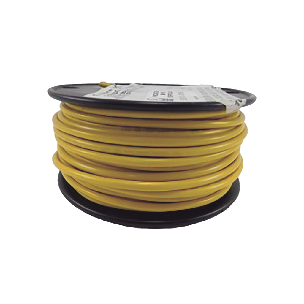 [A1012T-04-100] Cable Marino Primario 12 AWG / Rollo de 100 pies / Aislamiento PVC Amarillo Resistente / Flexible y Resistente a la Corrosión / Grado Marino / 600V / Temperatura 105°C Seco 75°C Húmedo / Cumple UL 1015, UL 1028, UL 1230, UL 1231