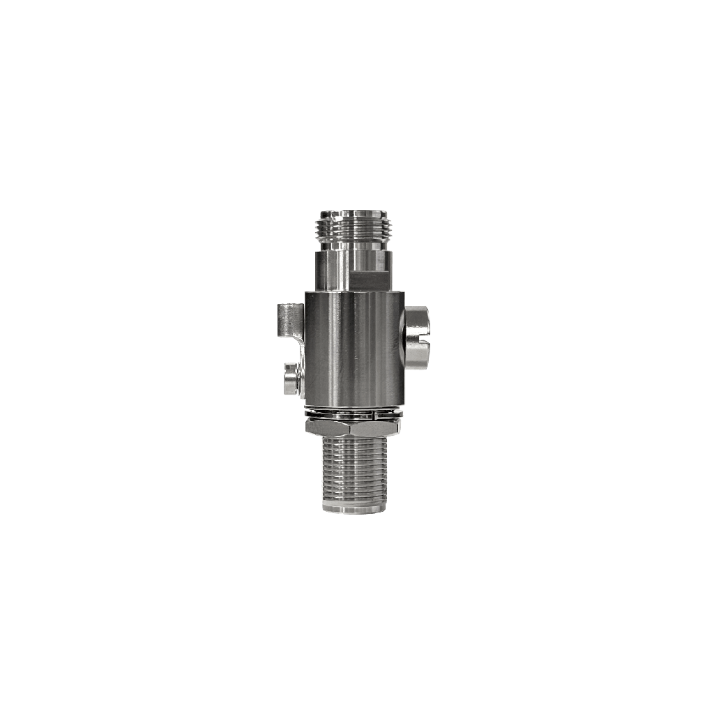 Protector Contra Descargas Eléctricas / Rango de Frecuencia de DC a 5.8 GHz / Impedancia 50? / Protección Bidireccional / Tubo de Descarga de Gas 90V Reemplazable / Conectores N hembra