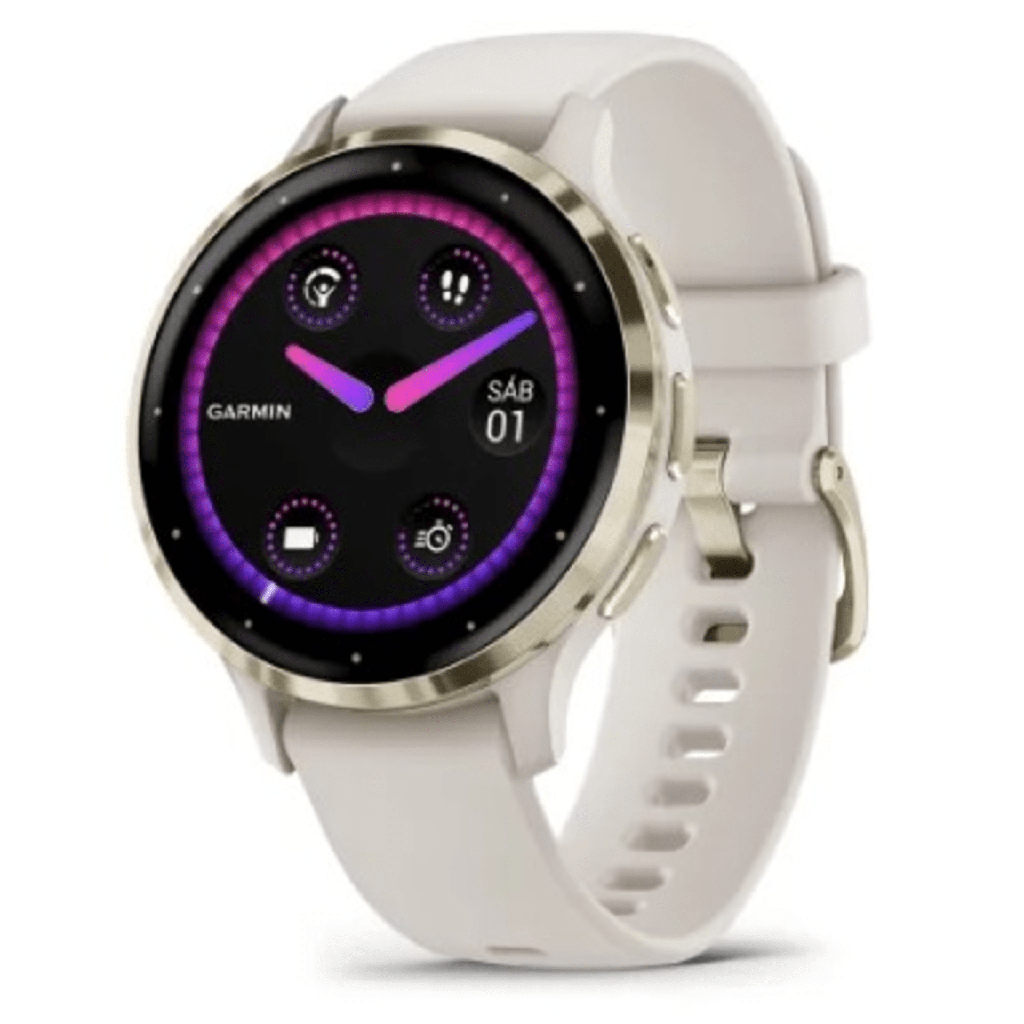 Smartwatch Garmin Venu 3S / Pantalla AMOLED 1.2? (390 x 390) / Batería Hasta 10 Días / GPS + GLONASS + Galileo / Monitor de Frecuencia Cardíaca / Resistencia al Agua 5 ATM / Garmin Pay / Almacenamiento de Música / Compati
