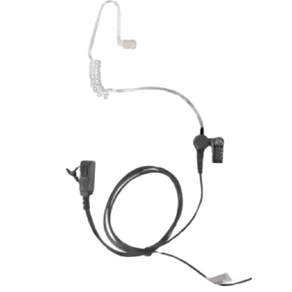 [NF893ET] Micrófono Audífono de Solapa Para Radio Marino TXM52 / Tubo Acústico Transparente / 2 Cables / Audio Nítido en Transmisión y Recepción