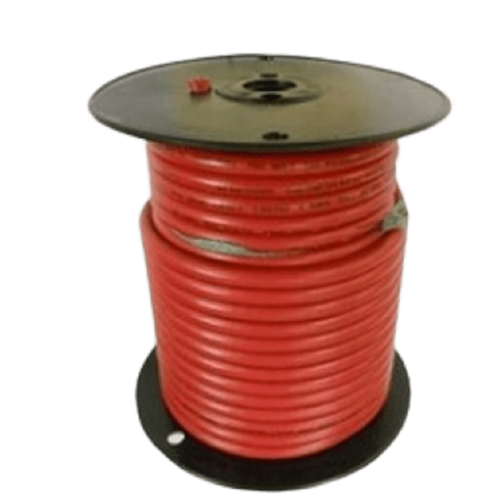 Cable Para Batería Color Rojo Calibre 1 AWG / Rollo de 100 Pies / Cobre Estañado Clase K / 600-1000V / 105°C Seco 75°C Húmedo / Resistente a Llama VW-1 / Flexible Extra / UL 1426 BC-5W2