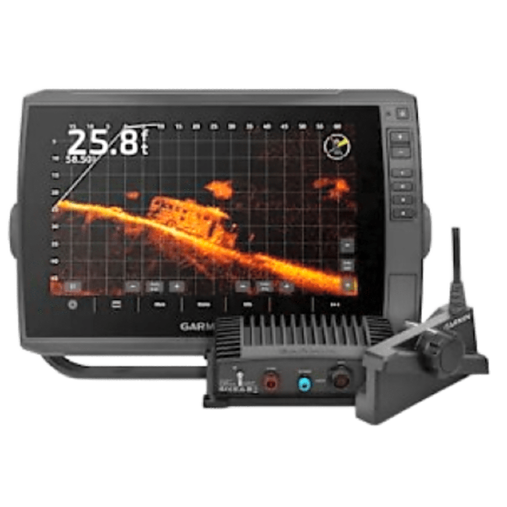 [10-02880-10] Plotter de Navegación ECHOMAP? Ultra 2 10 LiveScope? Plus Bundle / Pantalla Táctil IPS 10 WXGA 1280x800 / GPS Multibanda Multiconstelación 10 Hz / CHIRP ClearVü y SideVü / Compatible con LiveScope y P