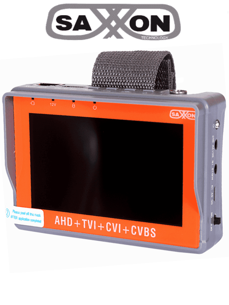 [TES07MC] SAXXON TES07MC- Probador de Video de Pulsera con Pantalla de 4 Pulgadas/ Soporta Resolución de Hasta 4 Megapíxeles/ Soporta: HDCVI/TVI/AHD/ Salida de Energía de 12vdc para Alimentar Cámaras/ Soporta Control por Coaxial/ Lampara Led/