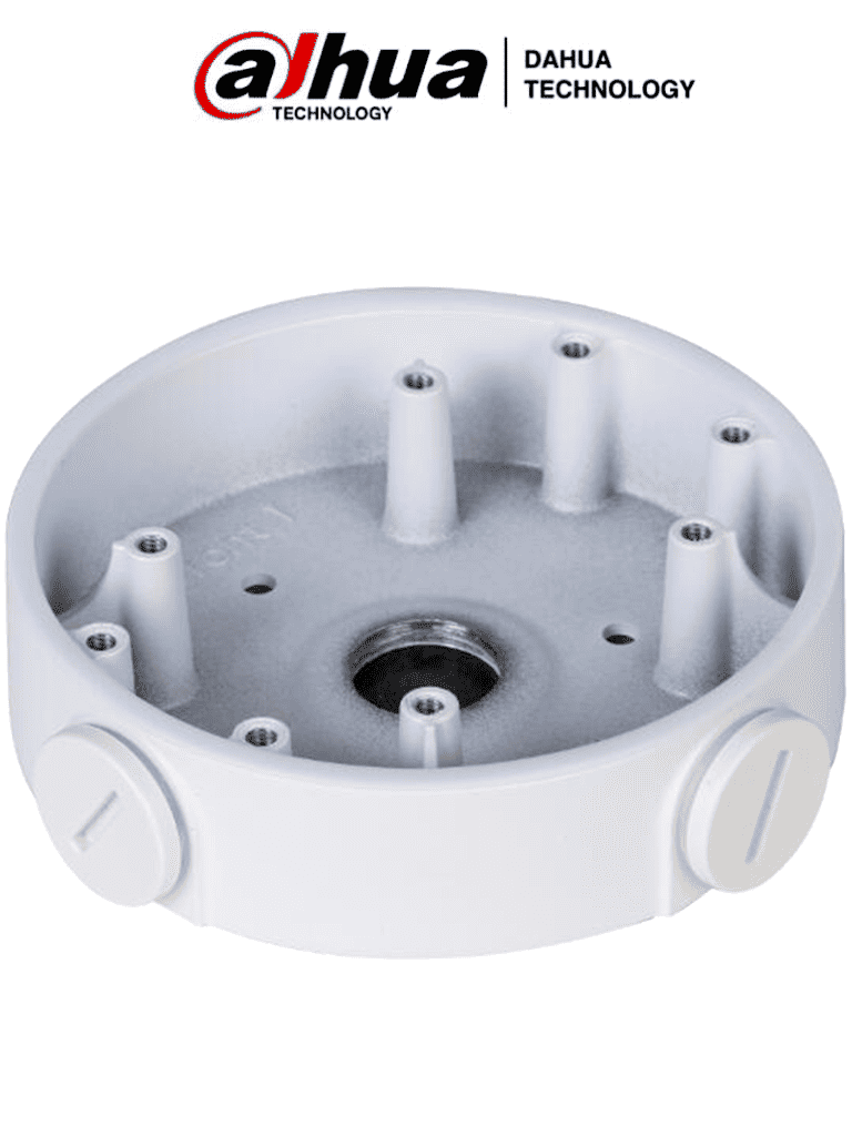 DAHUA PFA139- Caja de Conexiones para Camaras Domo/ Modelos: HDBW2241F-A / IPC-HDBW3241F-FD / IPC-HDBW3241F-AS-M / IPC-HDBW3241F-FD-M / HDW1400EM-A / HDW1230EM-A / HDW2241T-A / HDW2249T-A-NI / HDW1239T-A-LED / HDW1509T-A-LED / IPC-HDW5241M-AS