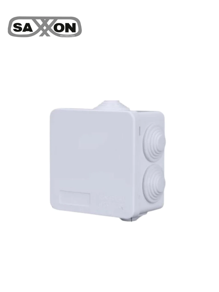 [PB085] SAXXON PB085 - Caja de conexiones con 7 entradas / PVC libre de halógenos / Compatible con cámaras Bullet / Domo / Dimensiones 85 x 85 x 50 mm (Ancho x Alto x Fondo) / IP55